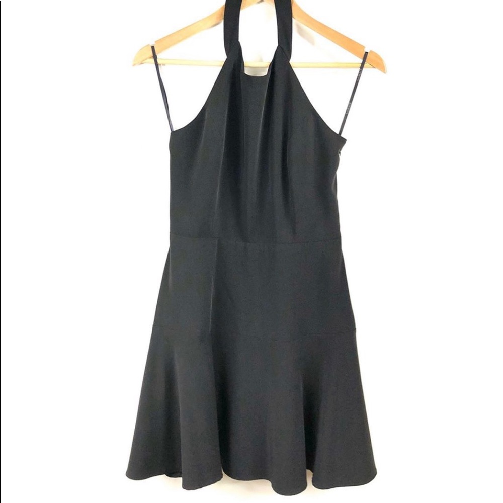 Bobi halter little black dress
